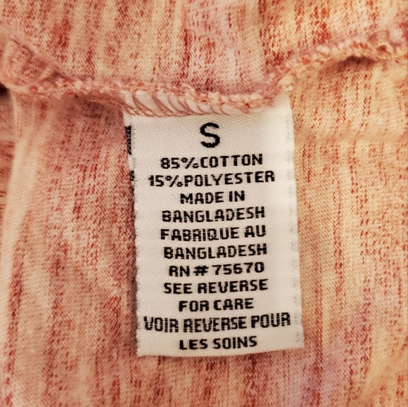 Men’s Michael Brandon Deep Pink Heather V-Neck Tee Small - Picture 5 of 6